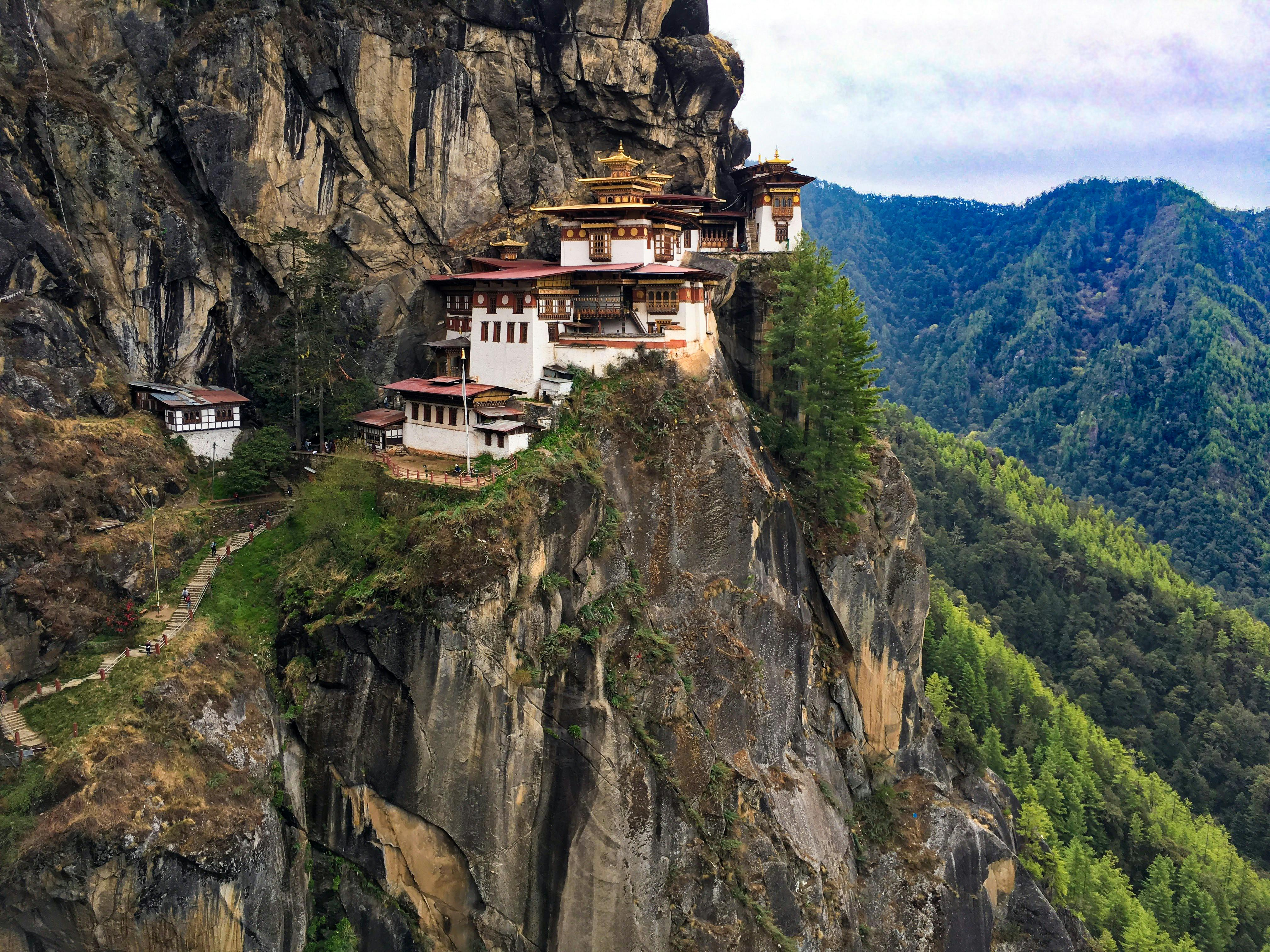 Tiger's Nest Monastery perched on cliff